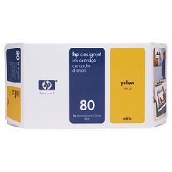 Картридж HP C4848A (№80) YELLOW Ink для HP DesignJet 1050, 1055