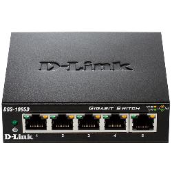 Коммутатор D-Link <DGS-1005D> 5-ports 10/100/1000Mbps Layer 2 Unmanaged Gigabit Ethernet Switch