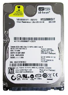 HDD WD (WD3200BEVT) SATA 2,5
